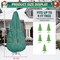 Premium Upright Christmas Tree Storage Bags Holds up to 9 Ft Christmas Tree Bag Storage Heavy Duty 600D Canvas Christmas Tree Covers with Hem, Zipper, Handles, Protects from Dust & Moisture